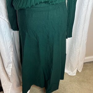Banana Republic Forest Green Knit Skirt